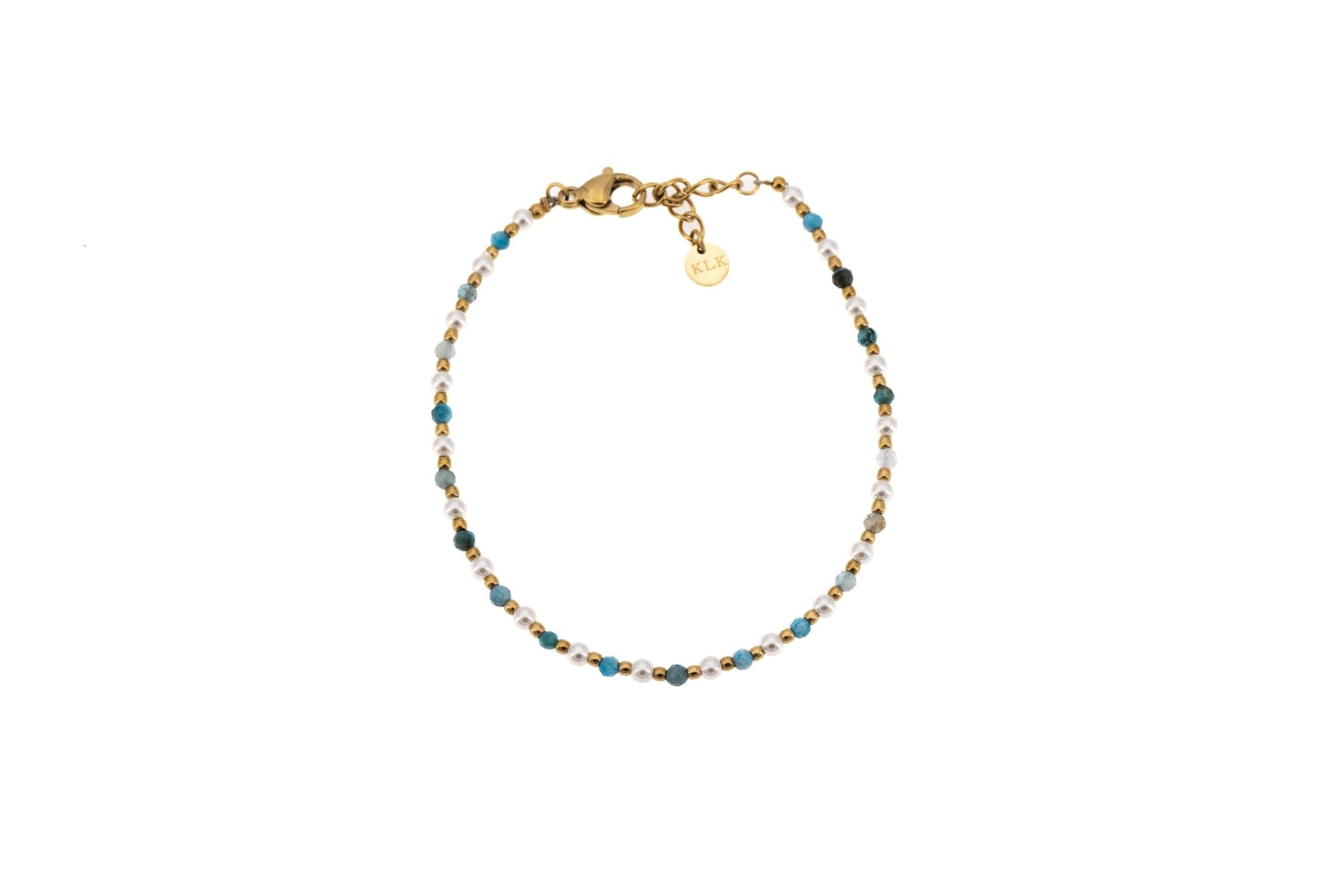 Bracciale pietrine e perle - KLK