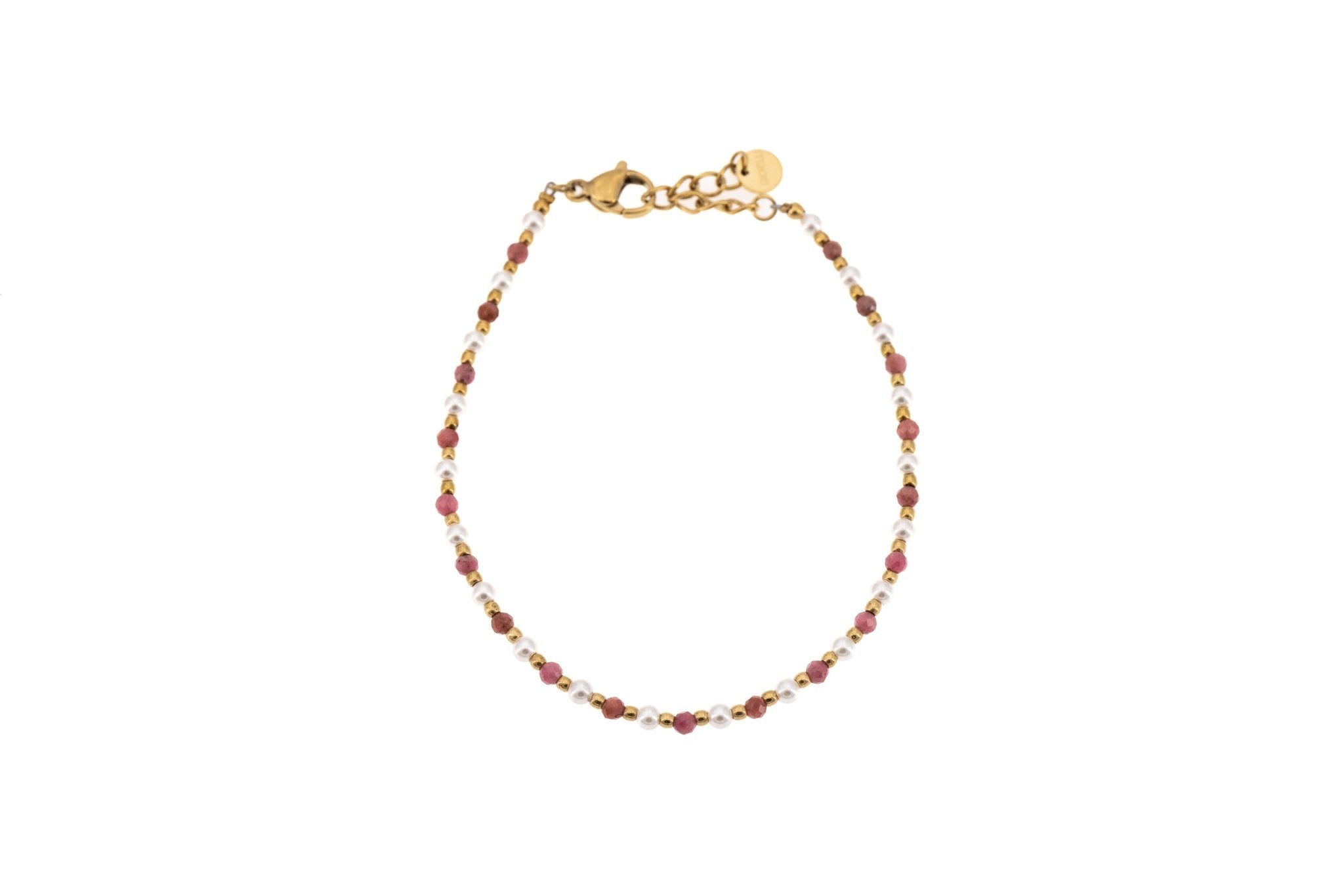 Bracciale pietrine e perle - KLK