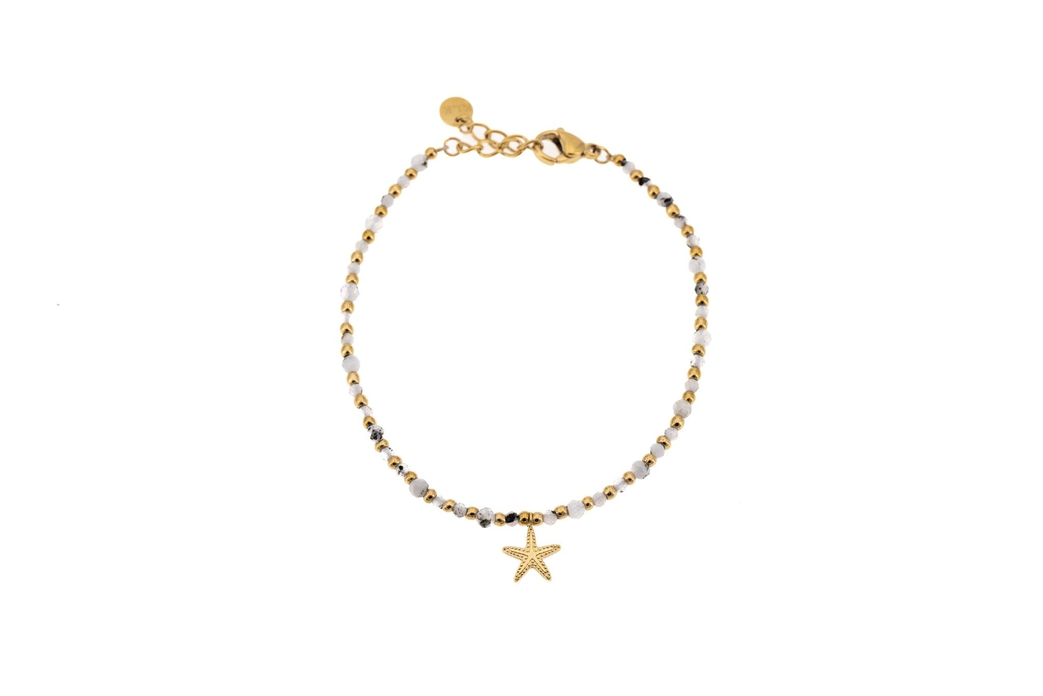 Bracciale pietrine e stella marina - KLK