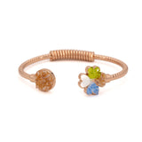 Bracciale quadrifoglio vetro - KLK