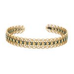 Bracciale ricami verdi - KLK