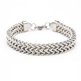 Bracciale uomo acciaio piatto - KLK