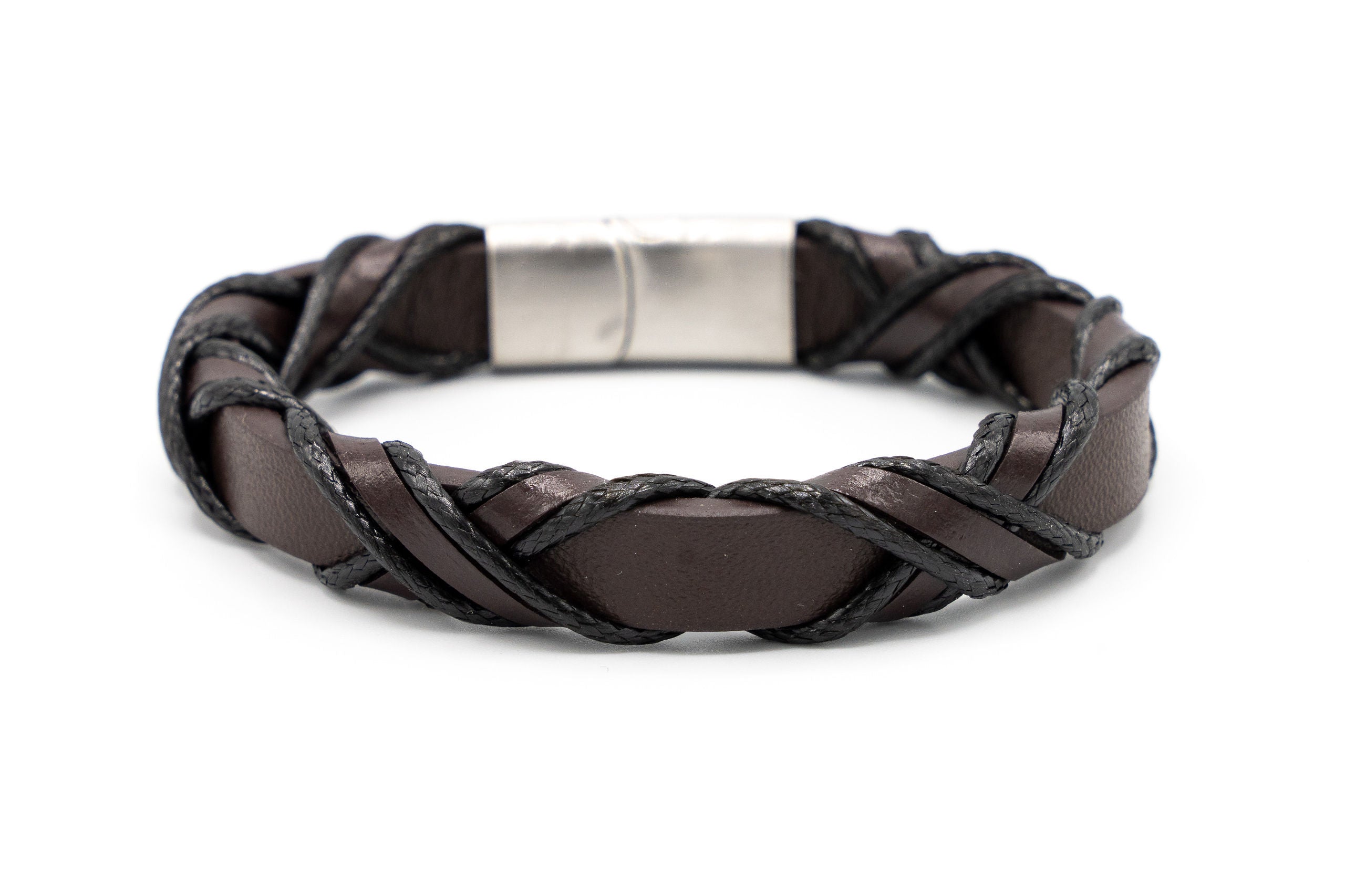 Bracciale uomo treccia alta - KLK