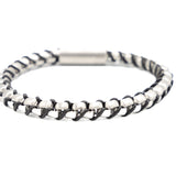Bracciale uomo tubino con quadrati - KLK