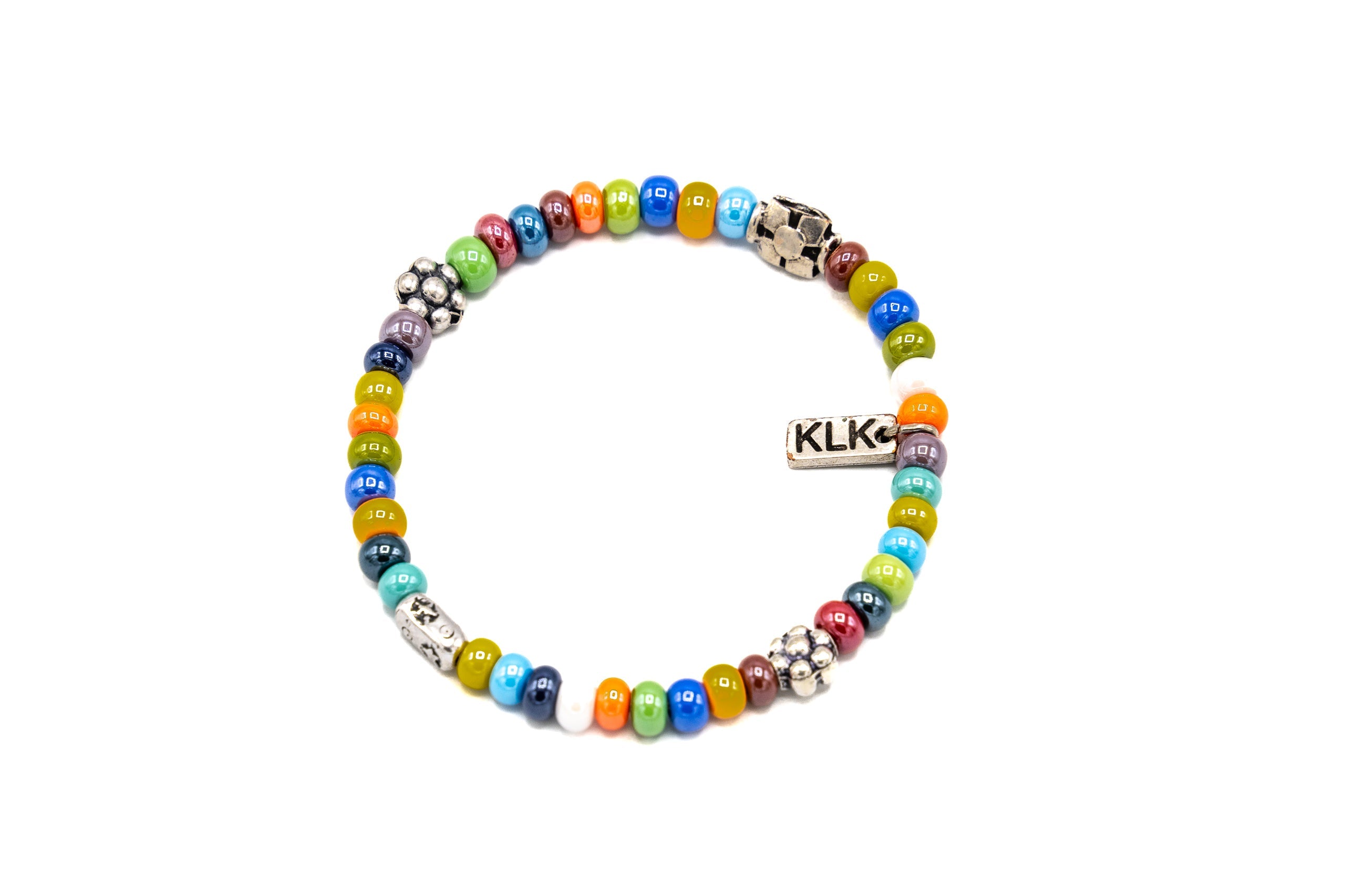 Bracciale vetro colorato - KLK