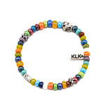 Bracciale vetro colorato - KLK