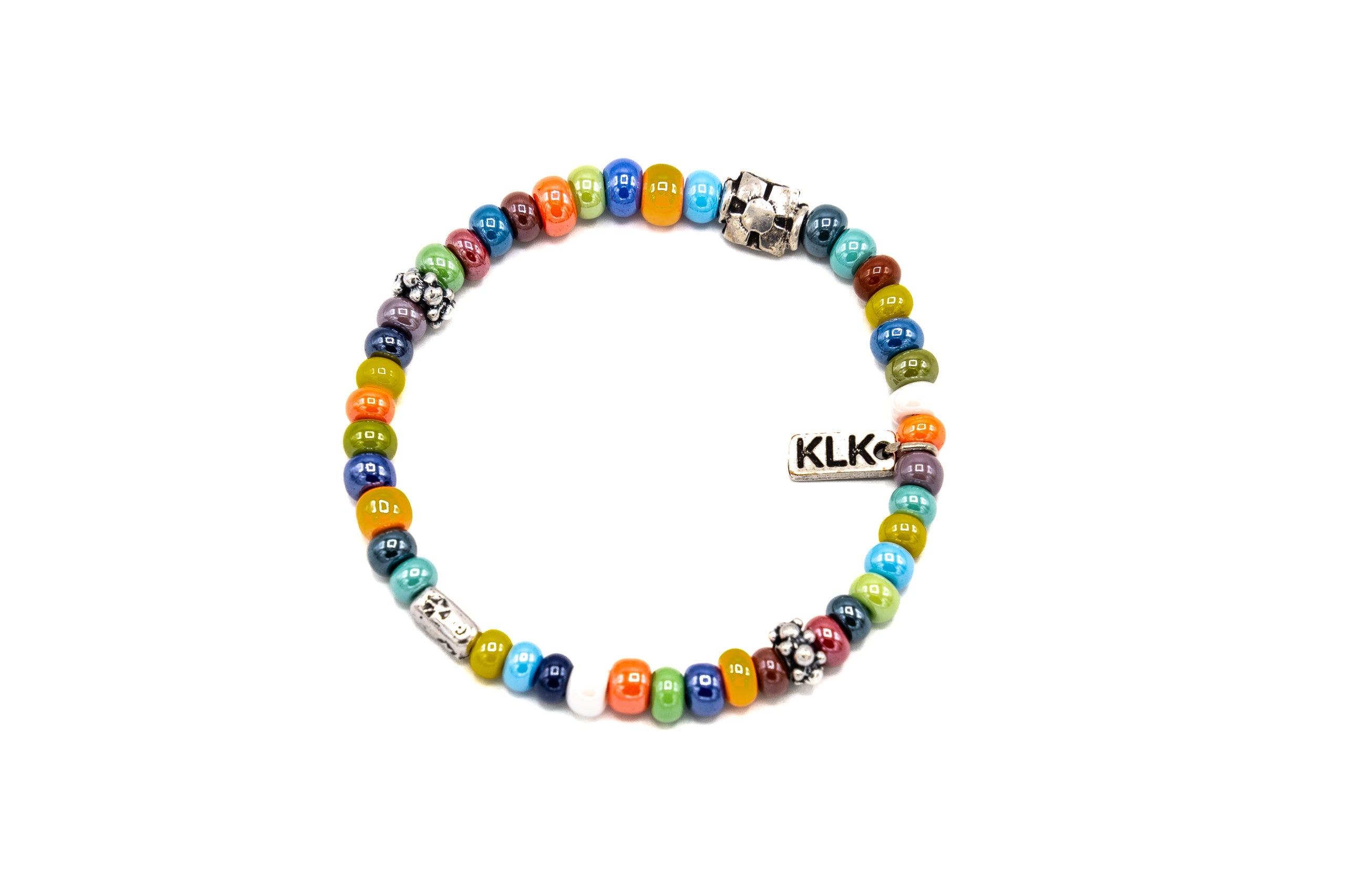 Bracciale vetro colorato - KLK