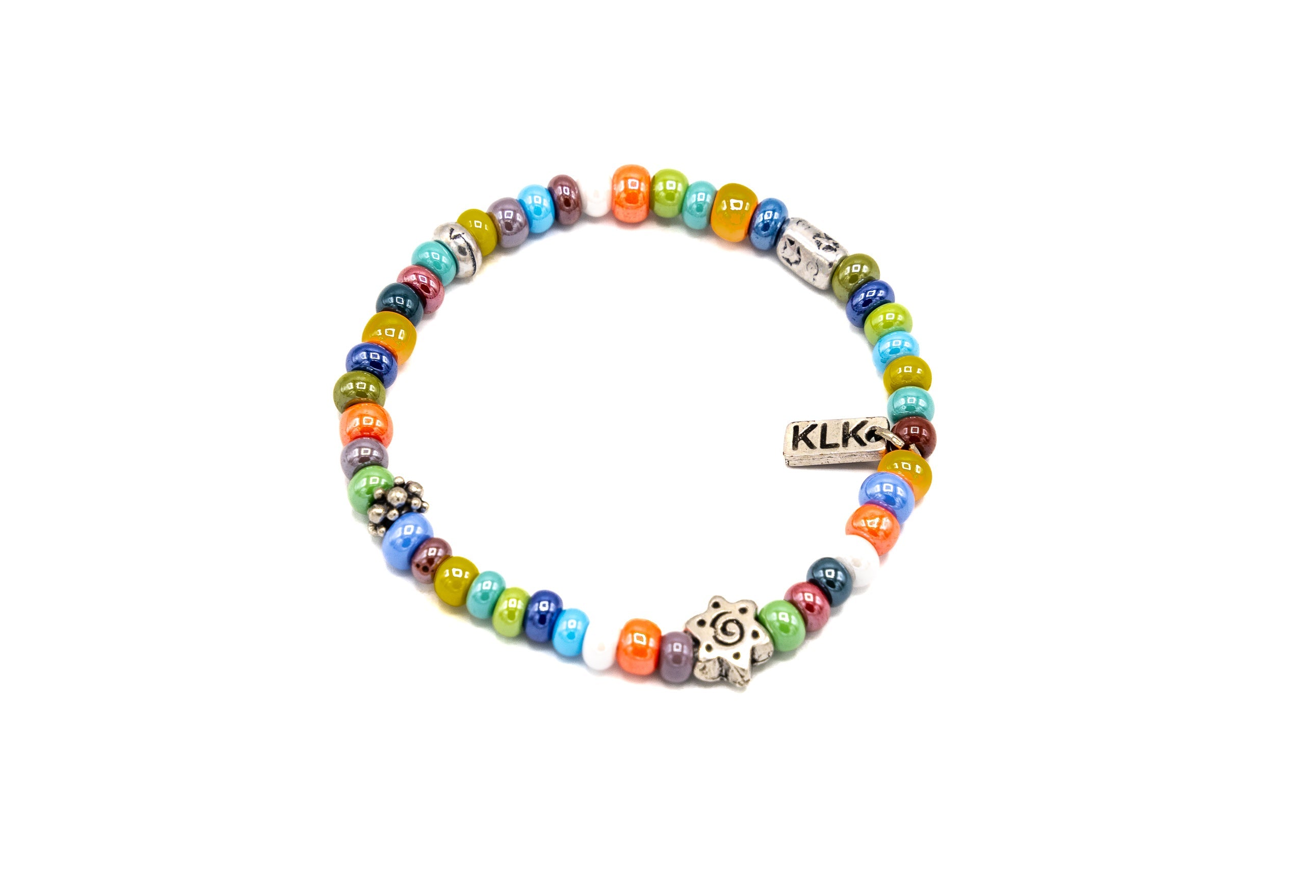 Bracciale vetro colorato - KLK