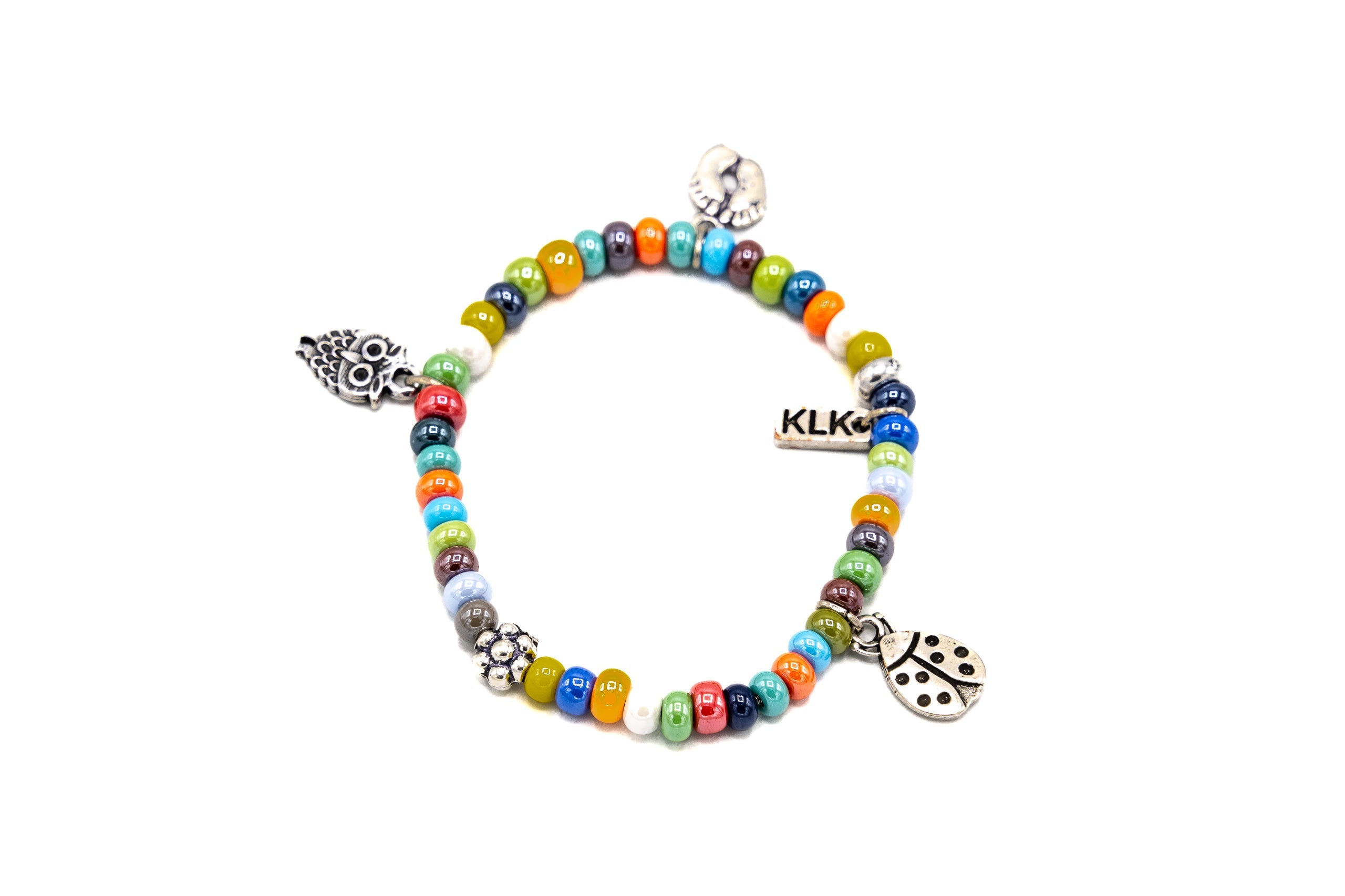 Bracciale vetro colorato - KLK