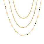 Collana acciaio tre fili tubini - KLK