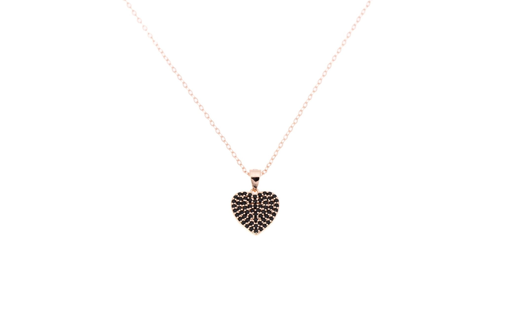 Collana argento cuore zirconcini - KLK