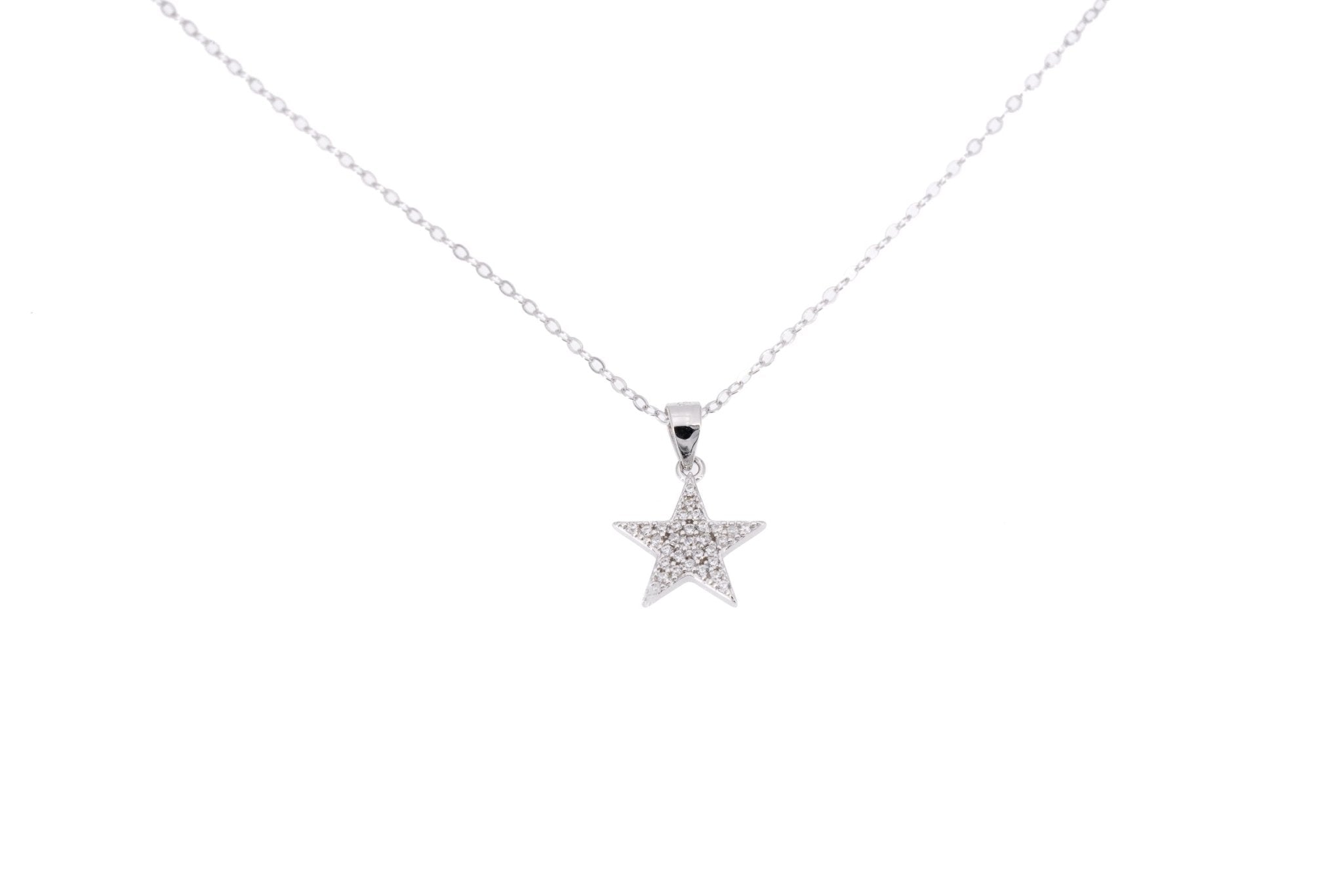 Collana argento stella zirconcini - KLK