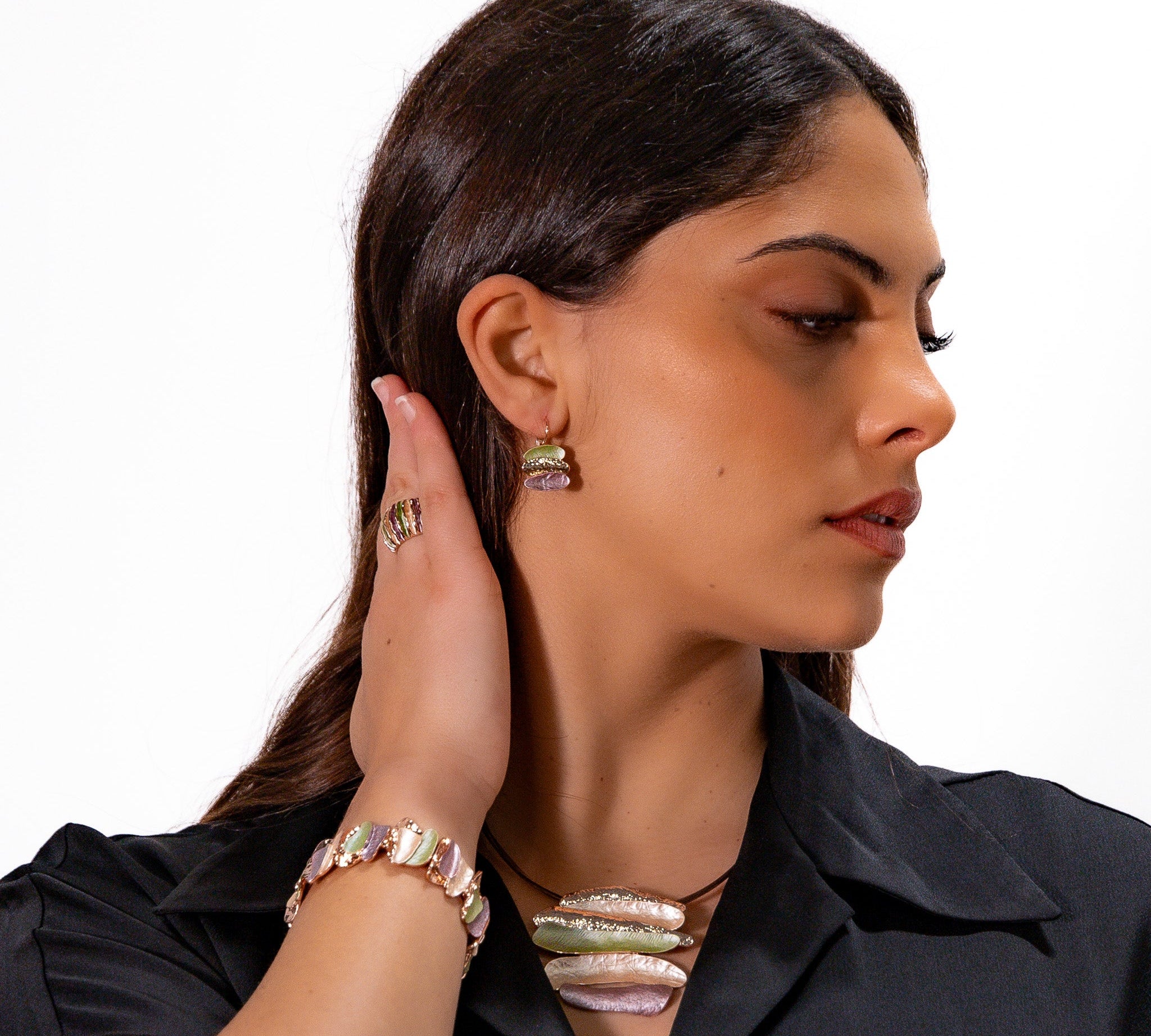 Collana barrette sovrapposte - KLK