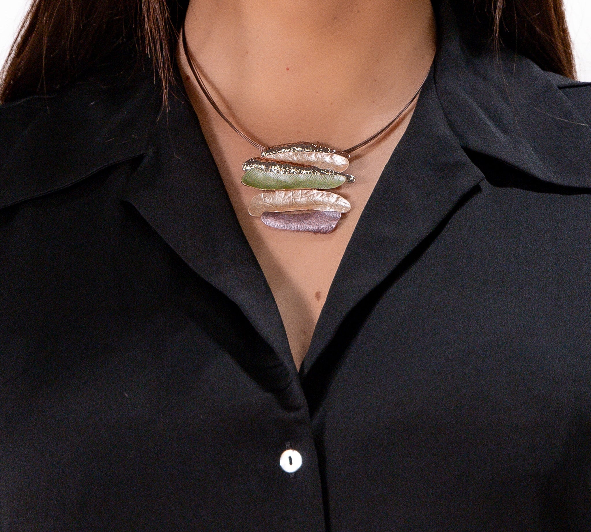 Collana barrette sovrapposte - KLK