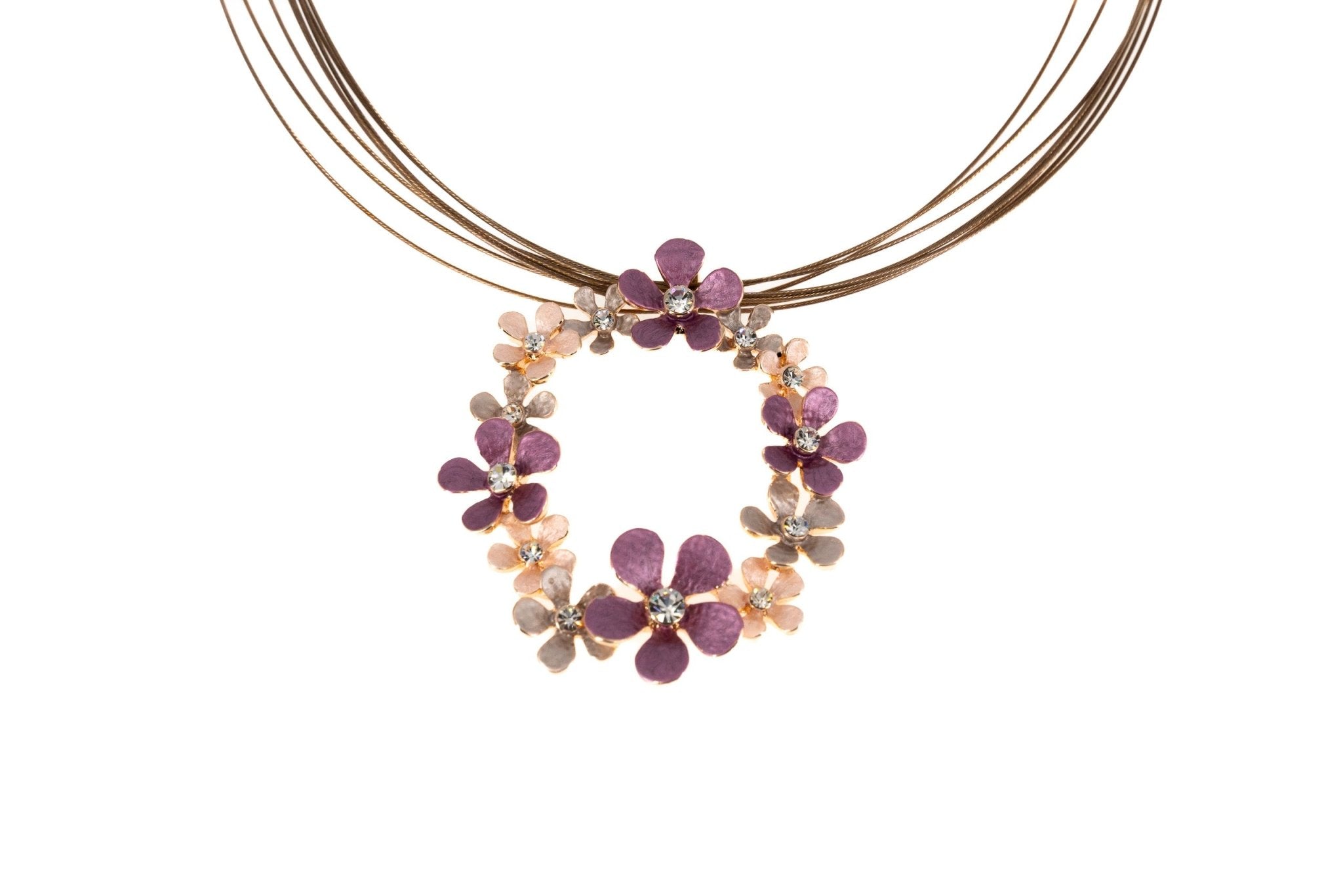 Collana cerchio fiorellini - KLK