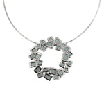 Collana cerchio quadratini - KLK