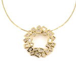 Collana cerchio quadratini - KLK