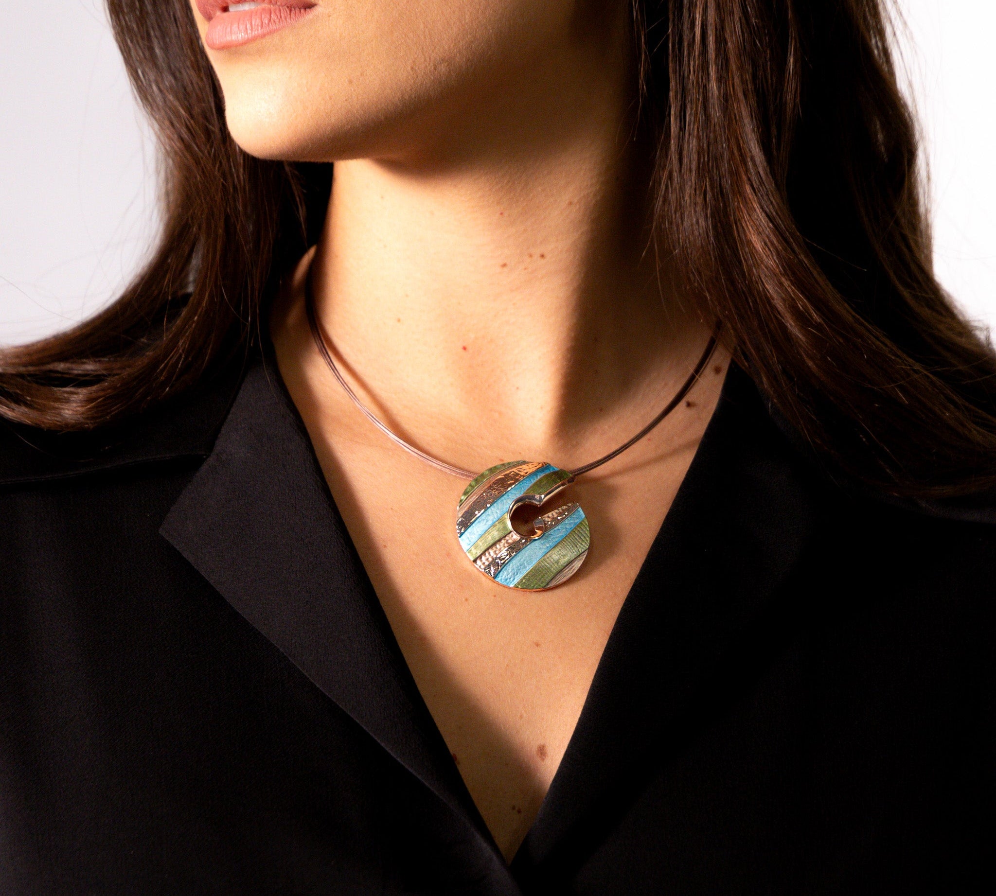 Collana chiocciola rigata - KLK