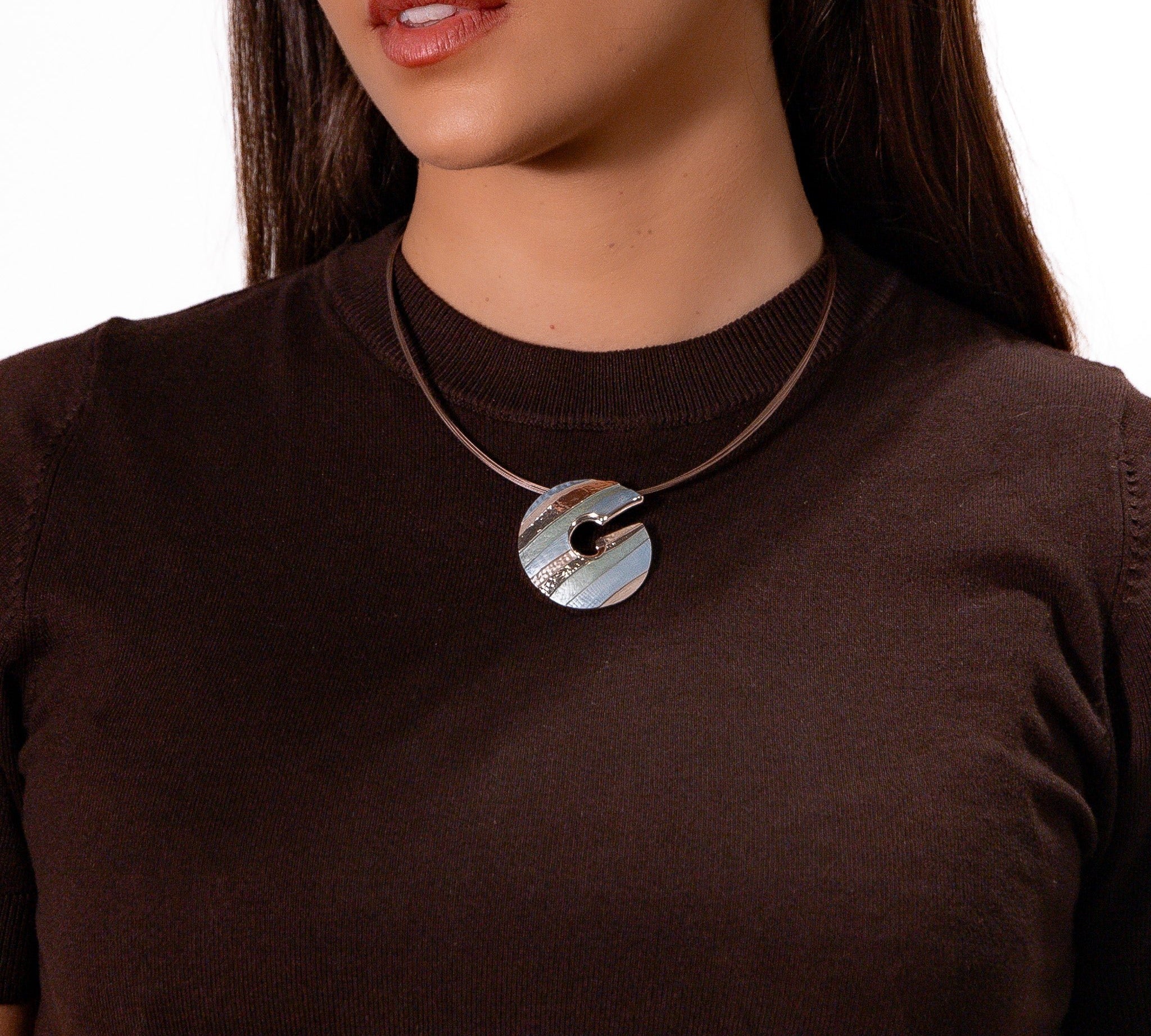 Collana chiocciola rigata - KLK