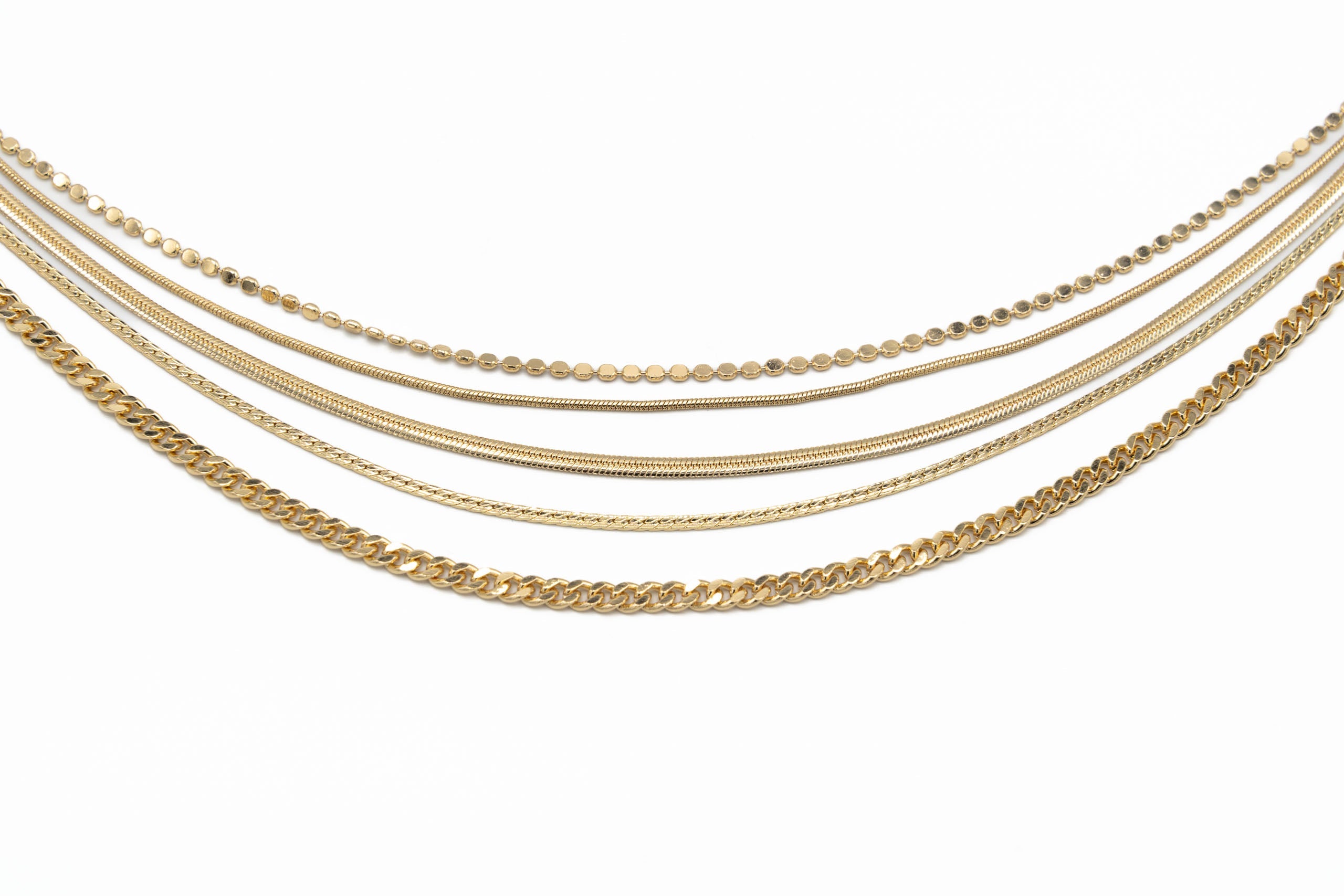 Collana corta multi catene - KLK