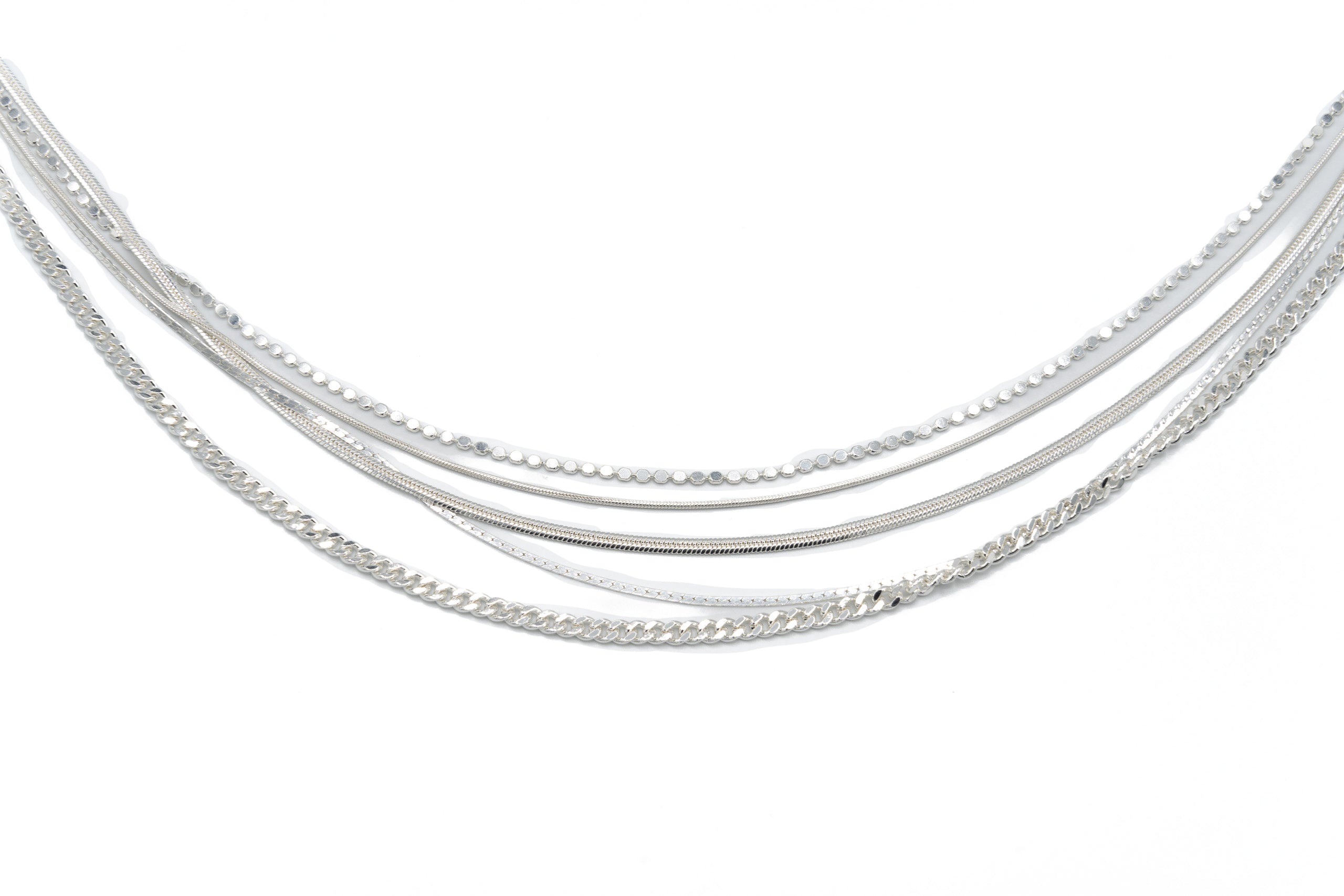 Collana corta multi catene - KLK
