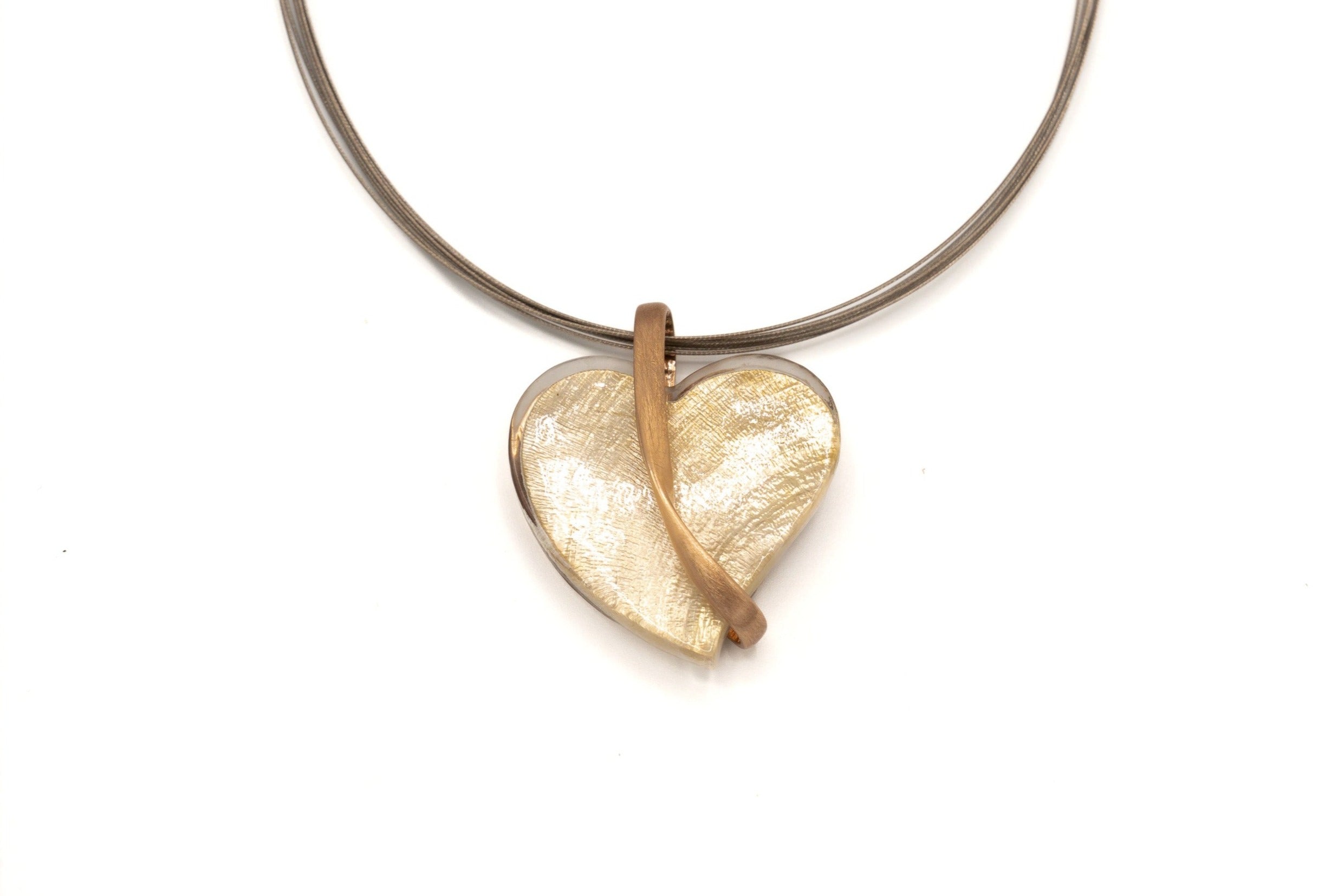 Collana cuore resina - KLK