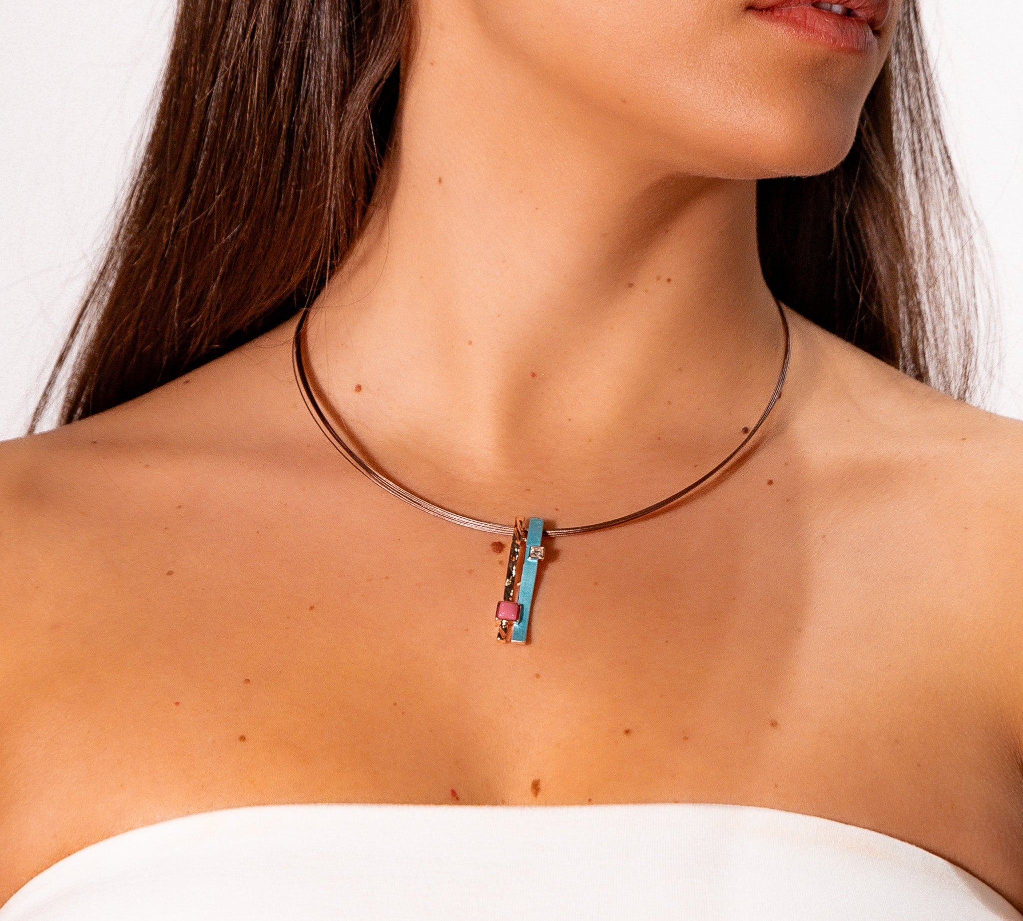 Collana doppia barretta - KLK