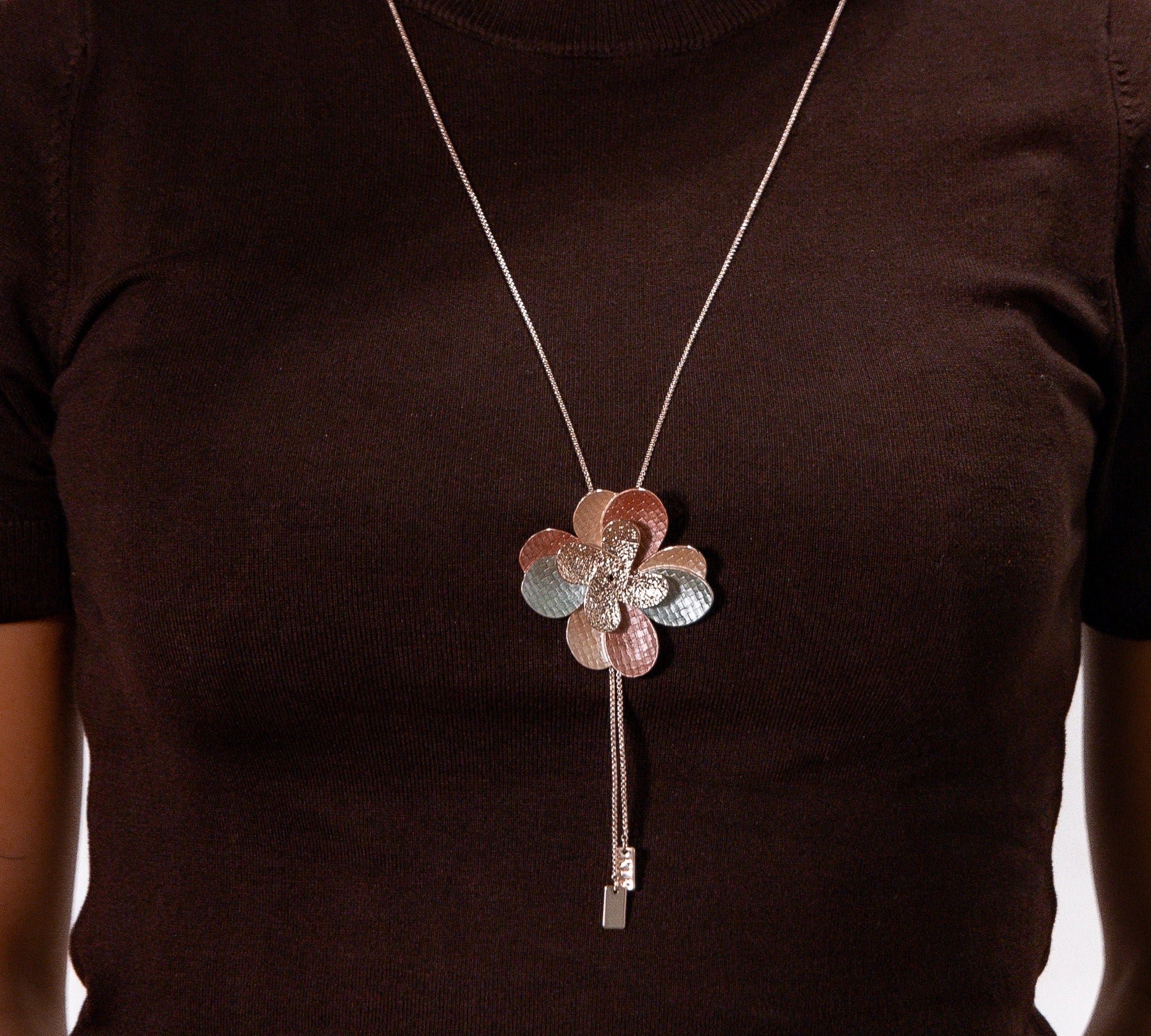 Collana doppio fiore - KLK