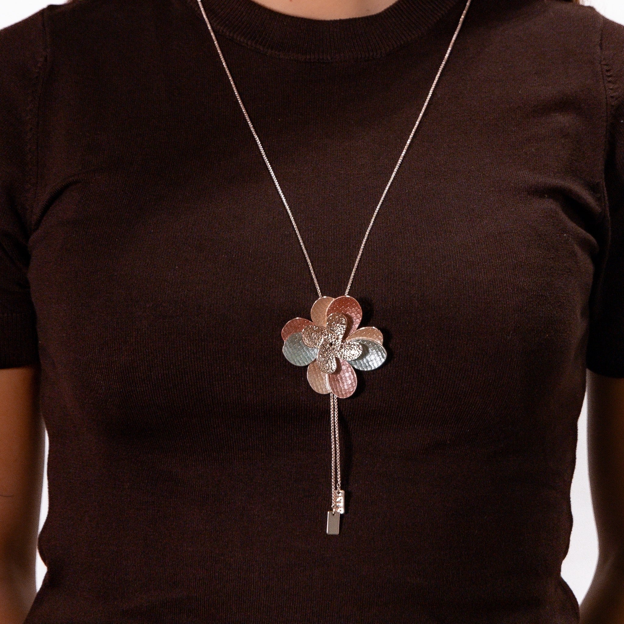 Collana doppio fiore - KLK