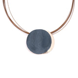 Collana doppio tondo ondulato - KLK