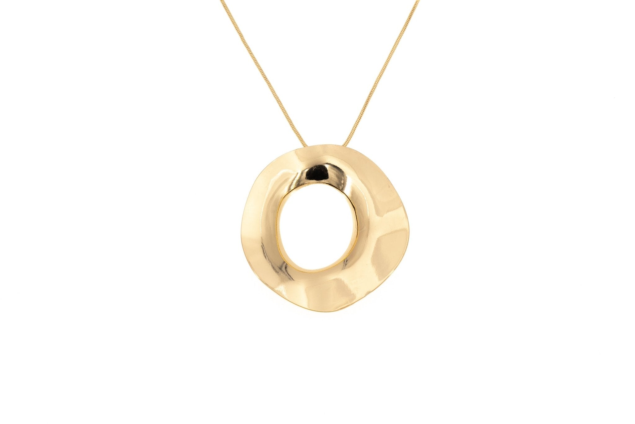 Collana lunga cerchio stilizzato - KLK