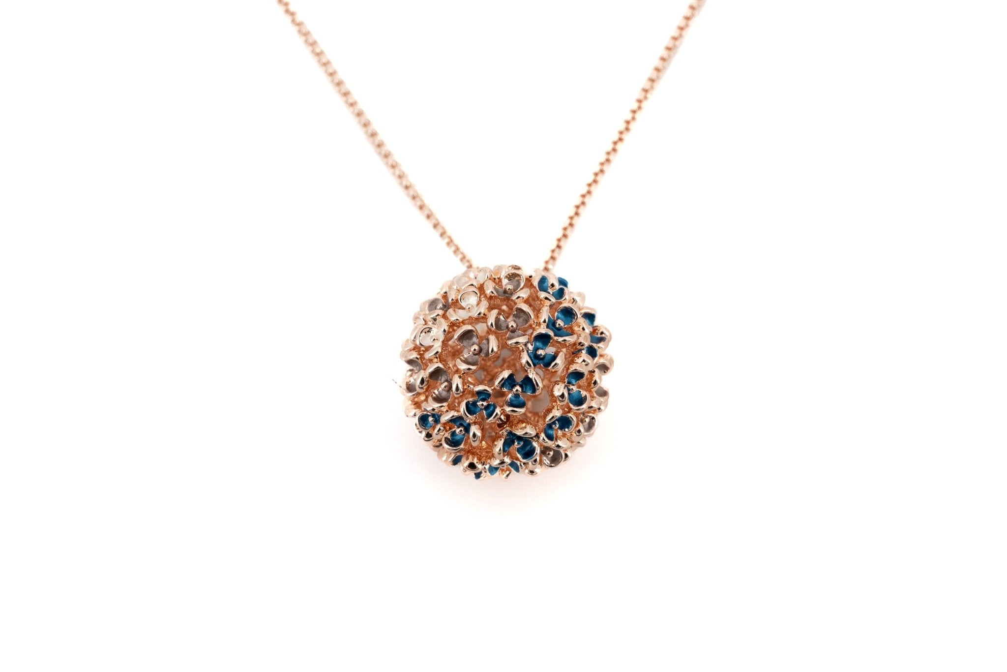 Collana lunga pallina fiorellini - KLK