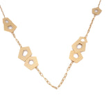 Collana lunga pentagoni opachi - KLK