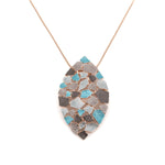 Collana lunga rombo mosaico - KLK