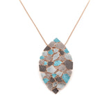 Collana lunga rombo mosaico - KLK