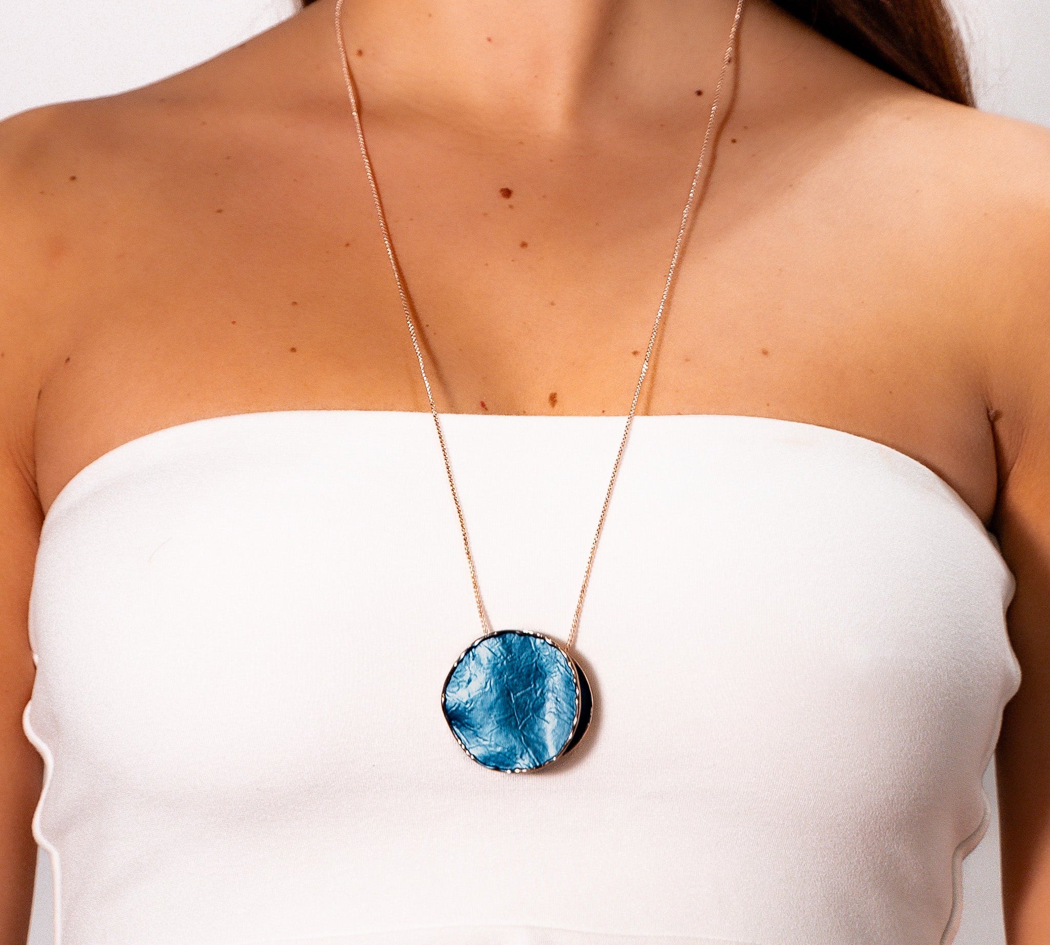 Collana lunga tondo fessura - KLK