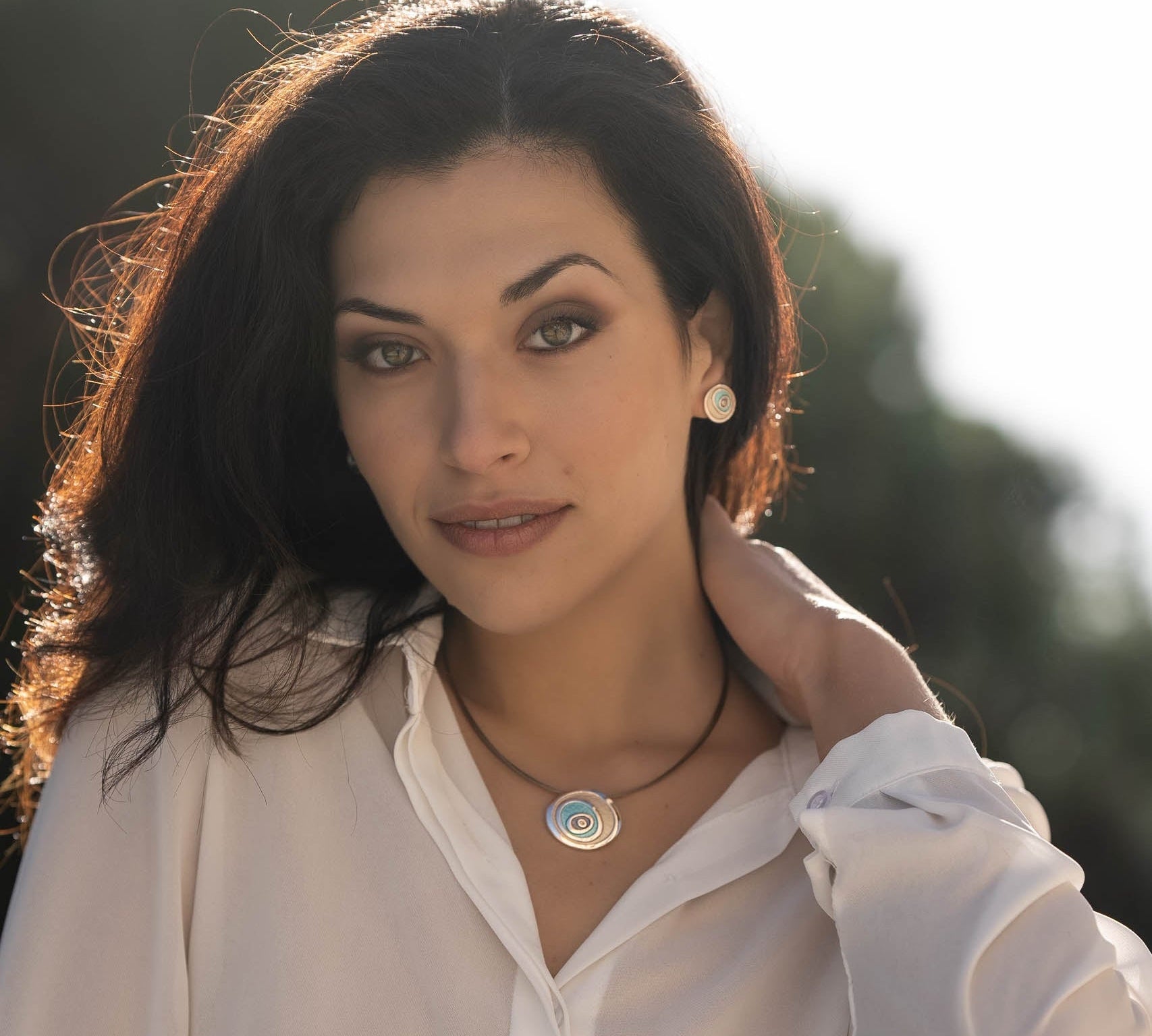 Collana occhio astratto - KLK