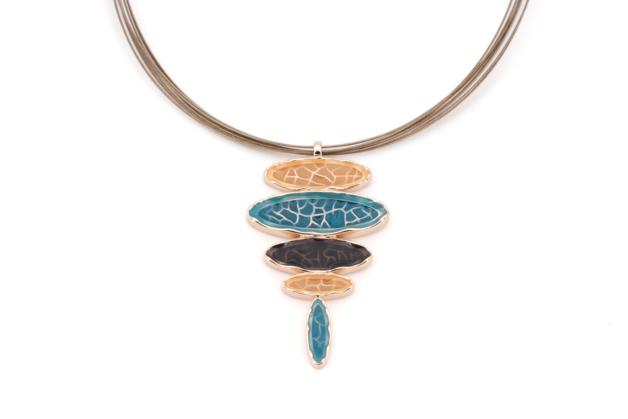 Collana ovali trasparenti - KLK