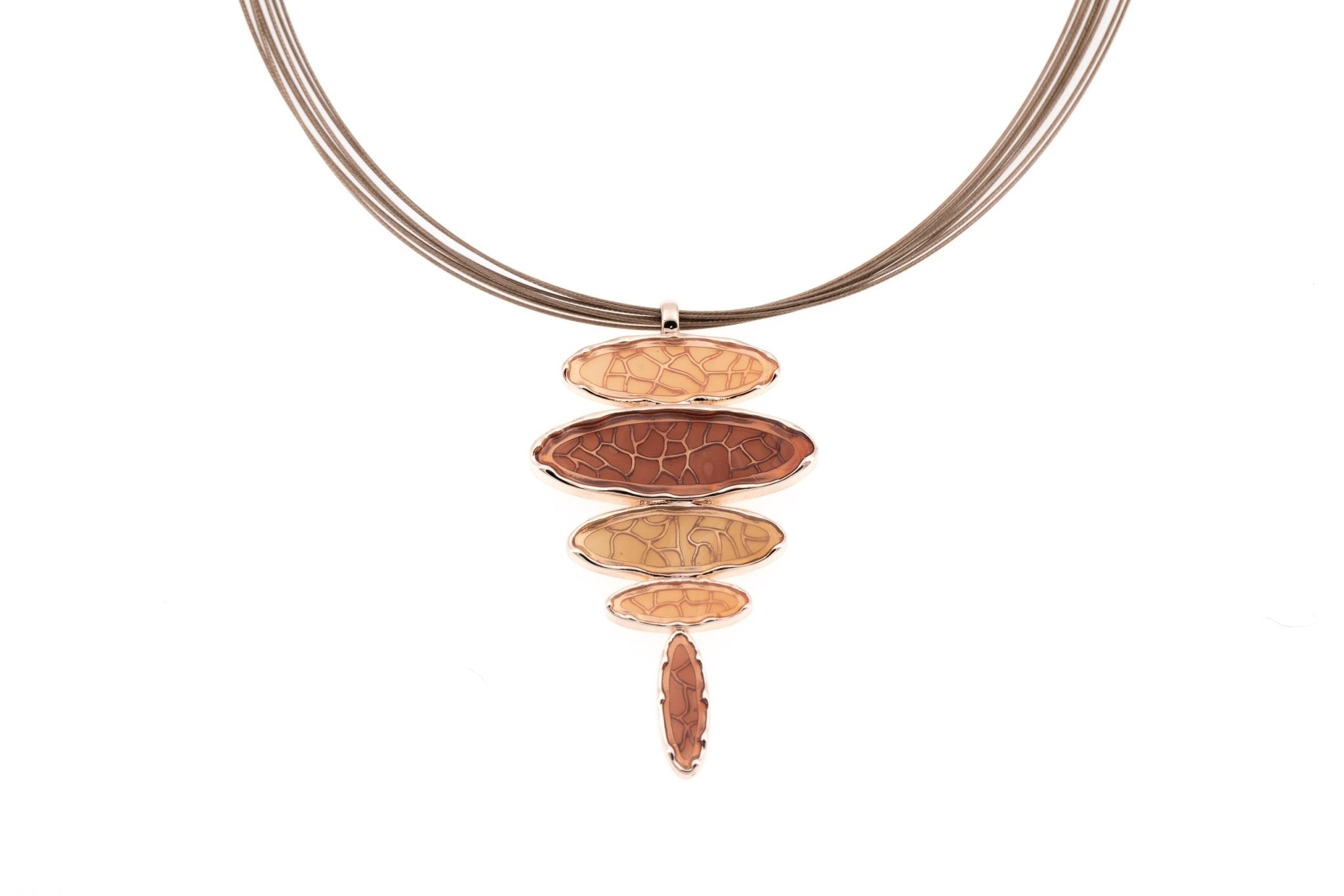 Collana ovali trasparenti - KLK