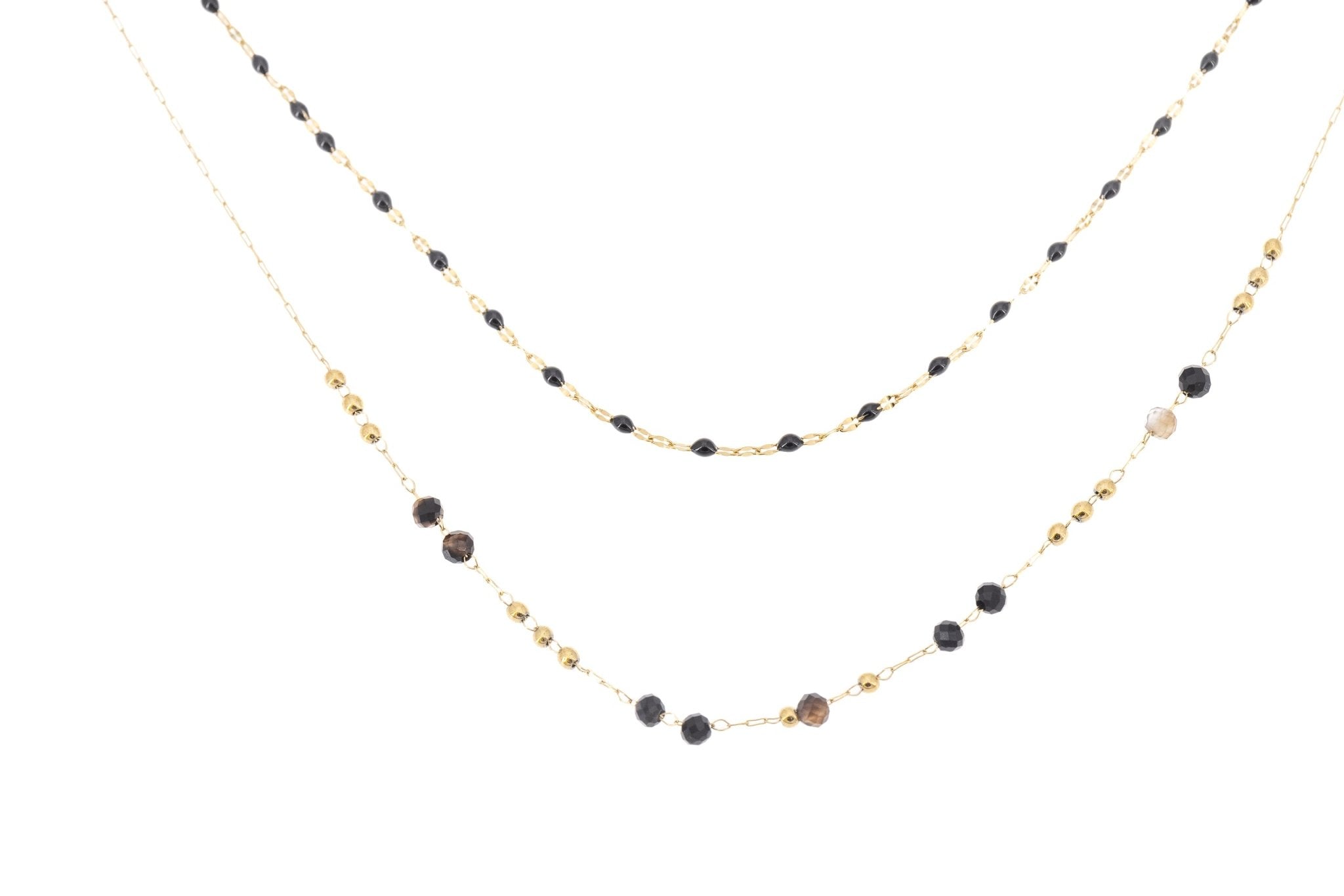 Collana pietrine doppio filo - KLK