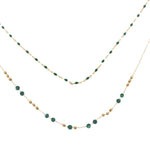 Collana pietrine doppio filo - KLK