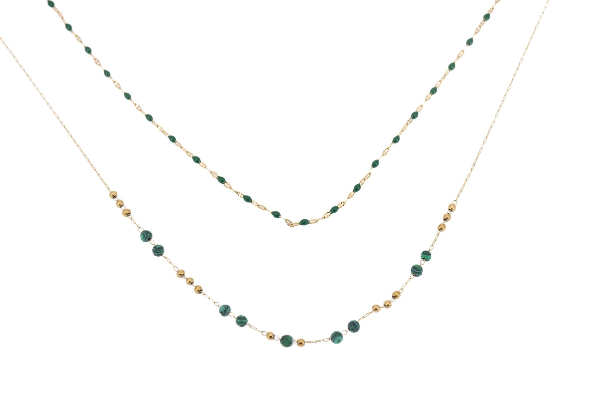 Collana pietrine doppio filo - KLK