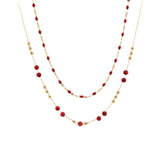 Collana pietrine doppio filo - KLK