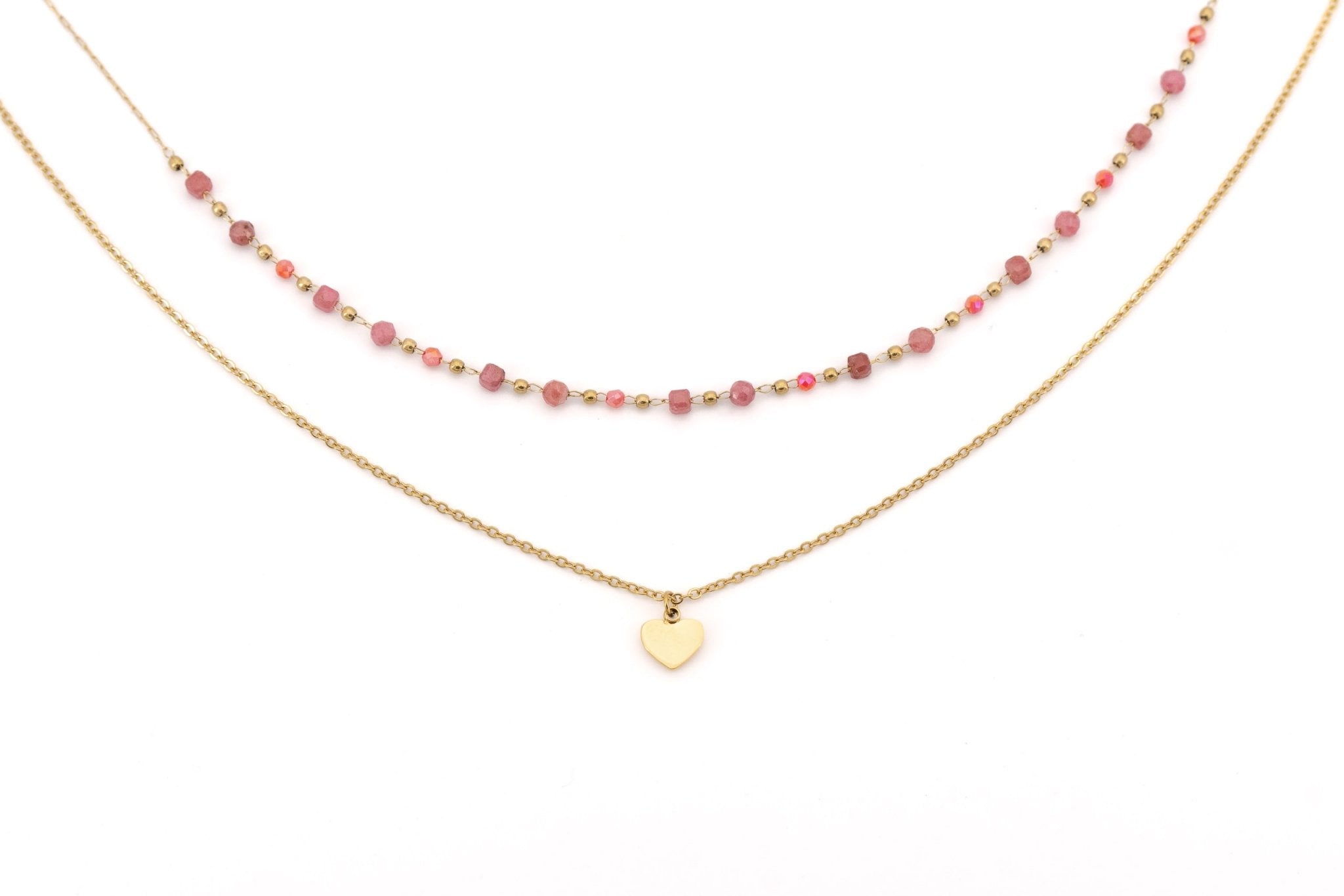 Collana pietrine e cuore - KLK