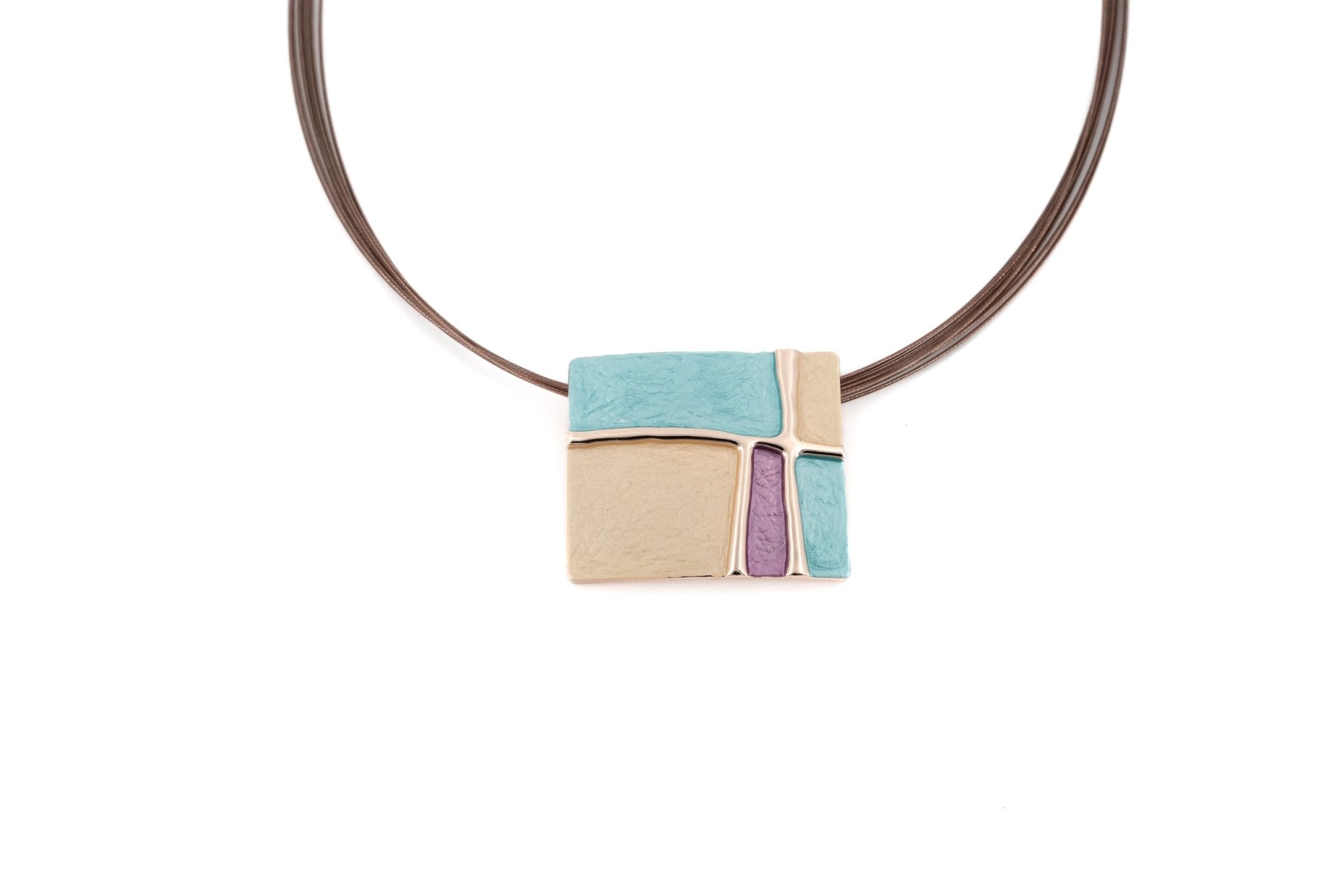 Collana quadro astratto - KLK