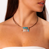 Collana quadro astratto - KLK