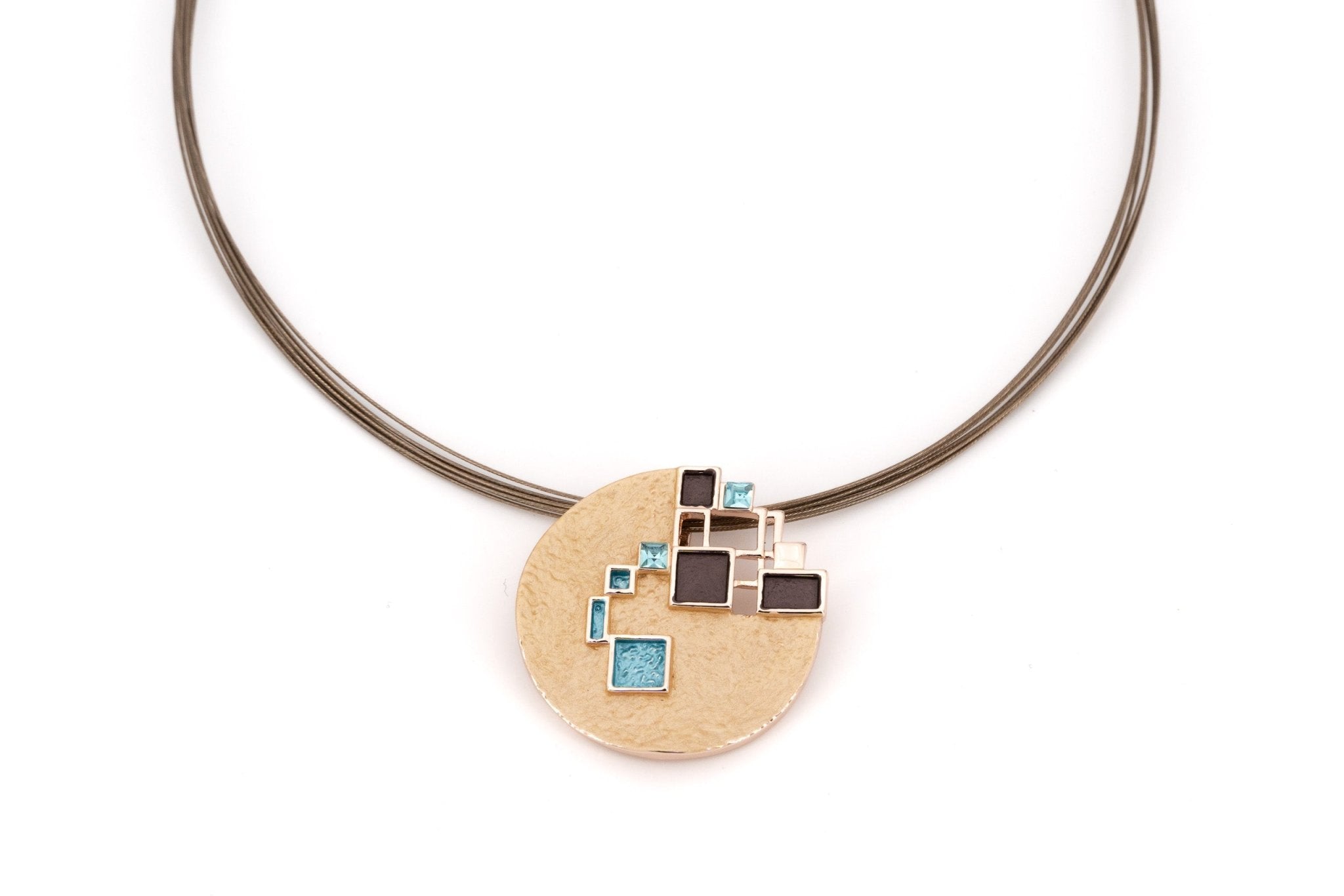 Collana tondo quadratini - KLK