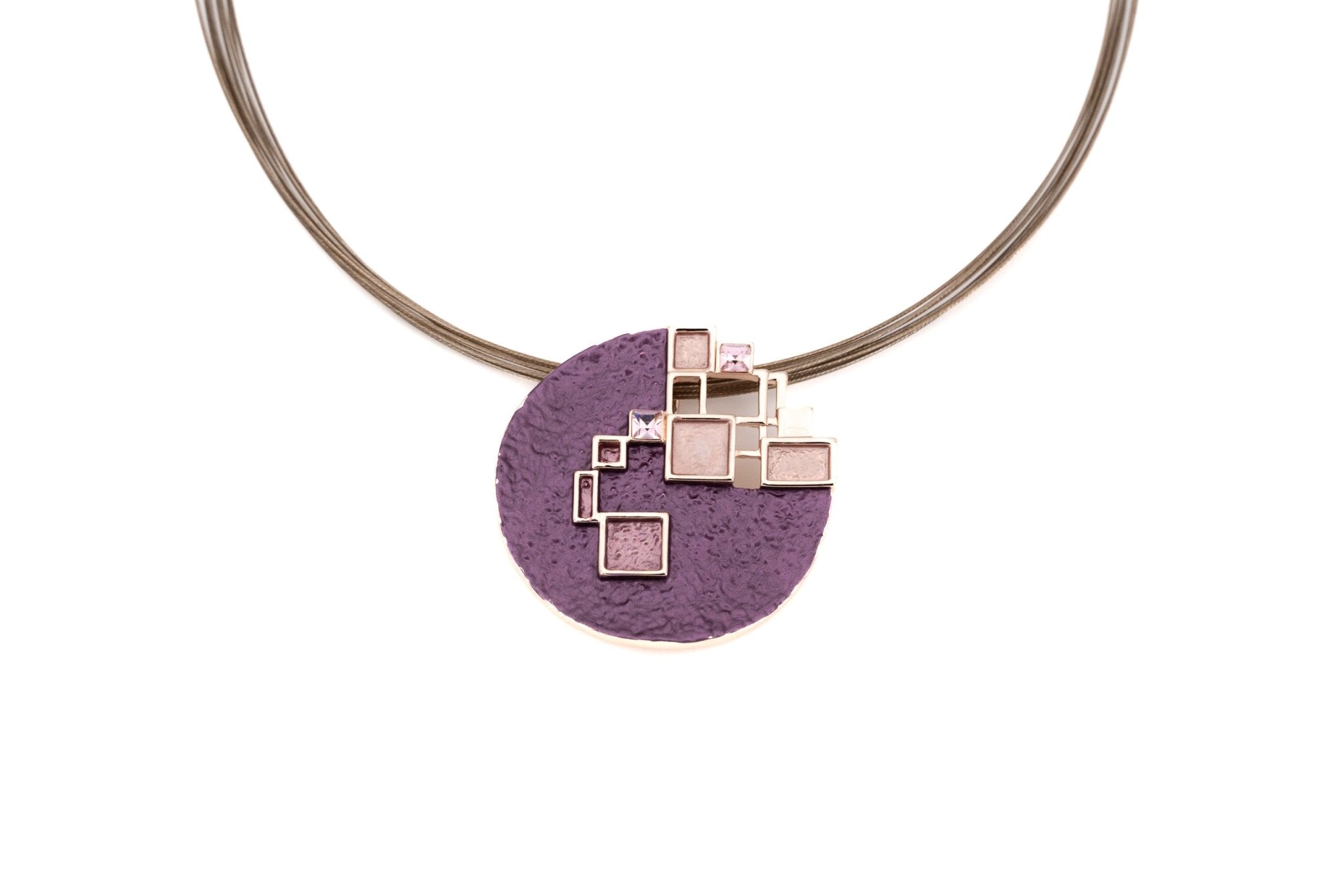 Collana tondo quadratini - KLK