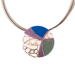 Collana tondo ricamo - KLK