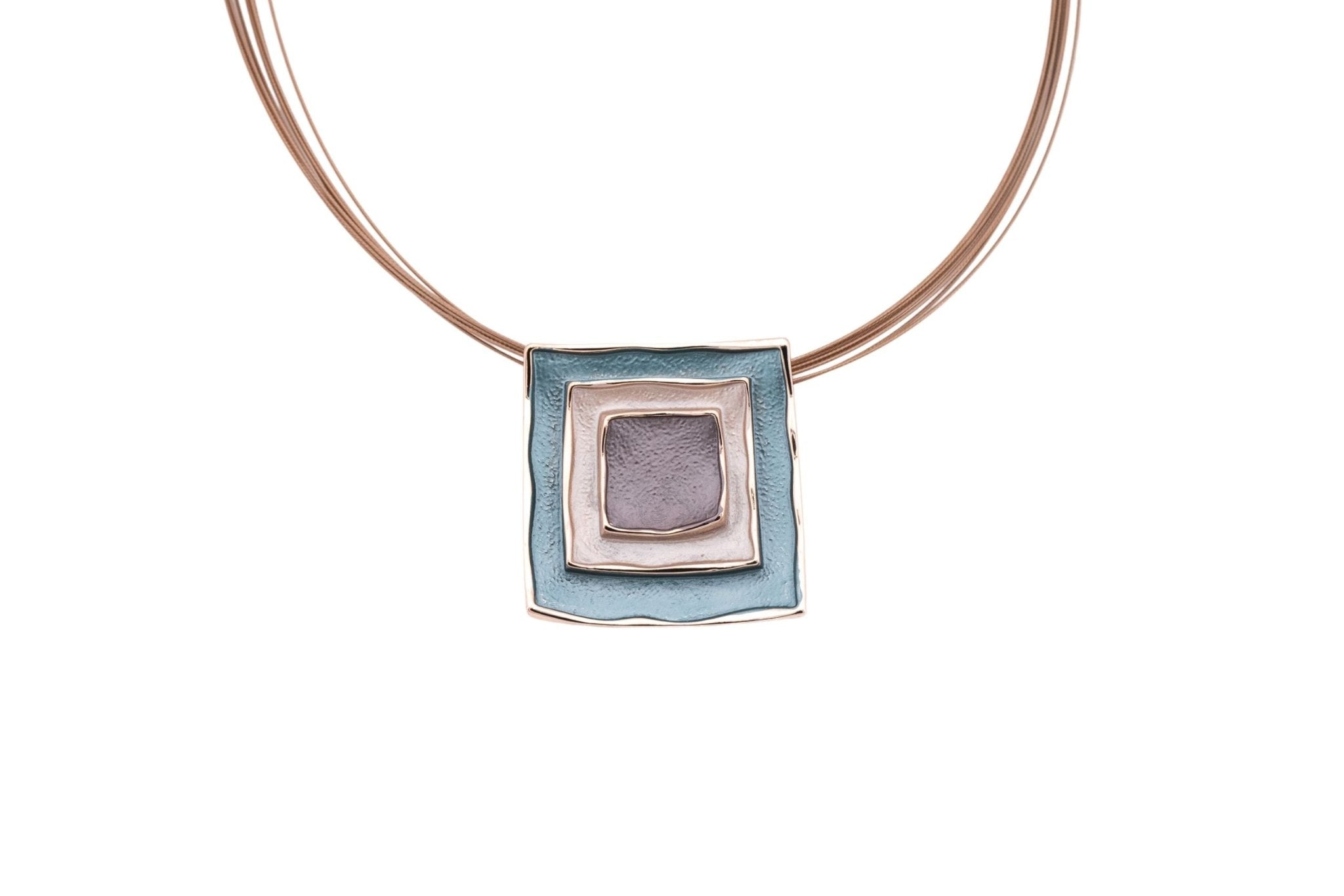 Collana tre quadrati - KLK